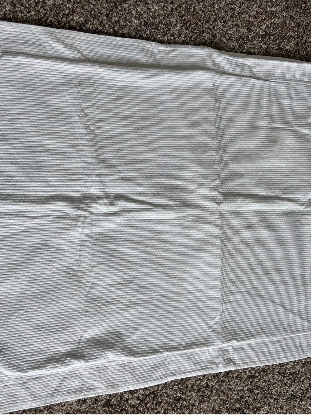 Restoration Hardware White 100% Cotton Waffle Weave Pillow Sham 23” x 36”